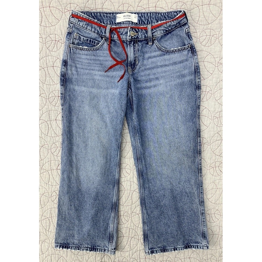 Hollister Jeans Blue Low Rise Baggy Wide Leg 90s / Women's Size 8S 29